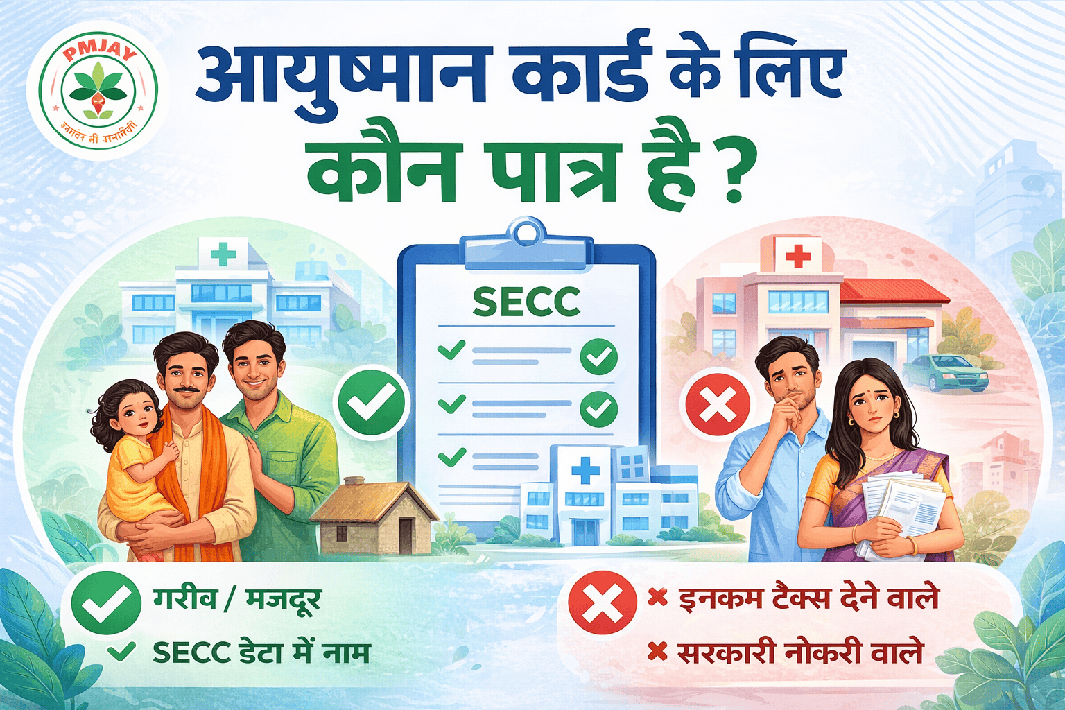 Ayushman card eligibility 2026 kaun banwa sakta hai full criteria