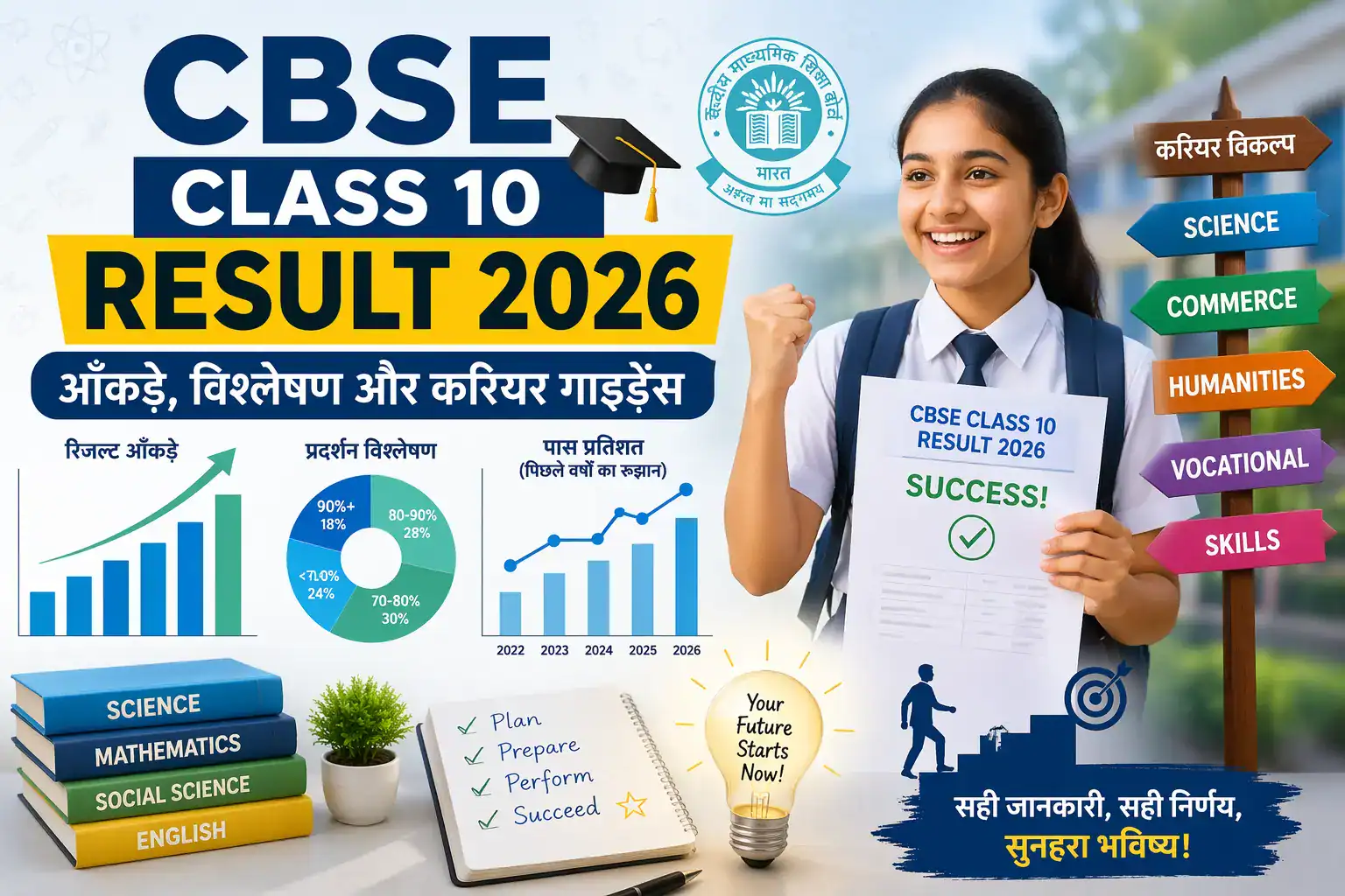 CBSE Class 10 Result 2026: आँकड़े, विश्लेषण और करियर गाइडेंस