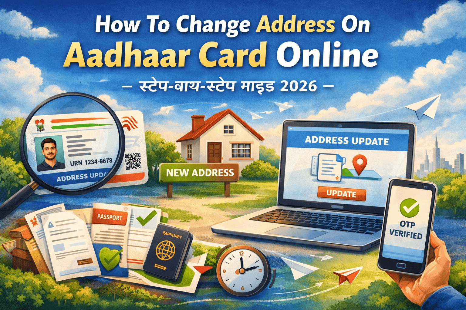 How To Change Address On Aadhaar Card Online - स्टेप-बाय-स्टेप गाइड 2026