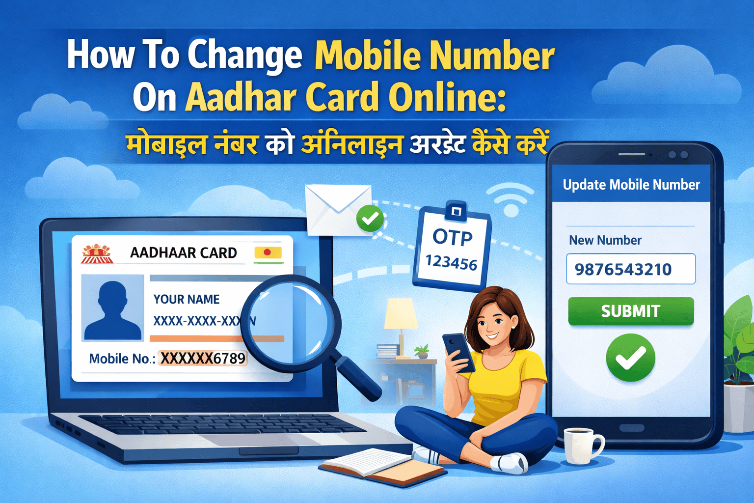 How To Change Mobile Number On Aadhar Card Online